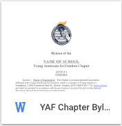 YAF Chapter Bylaws