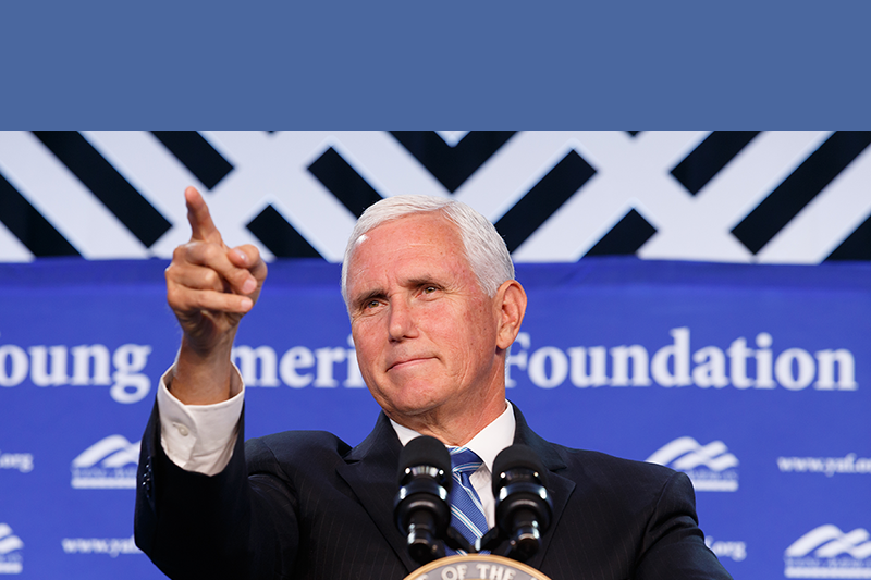<h1><b>Longtime ally and the 48th Vice President of the United States, Mike Pence, joins the YAF team as Ronald Reagan Presidential Scholar</b></h1>